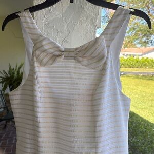 Lilly Pulitzer White Striped Mini Dress